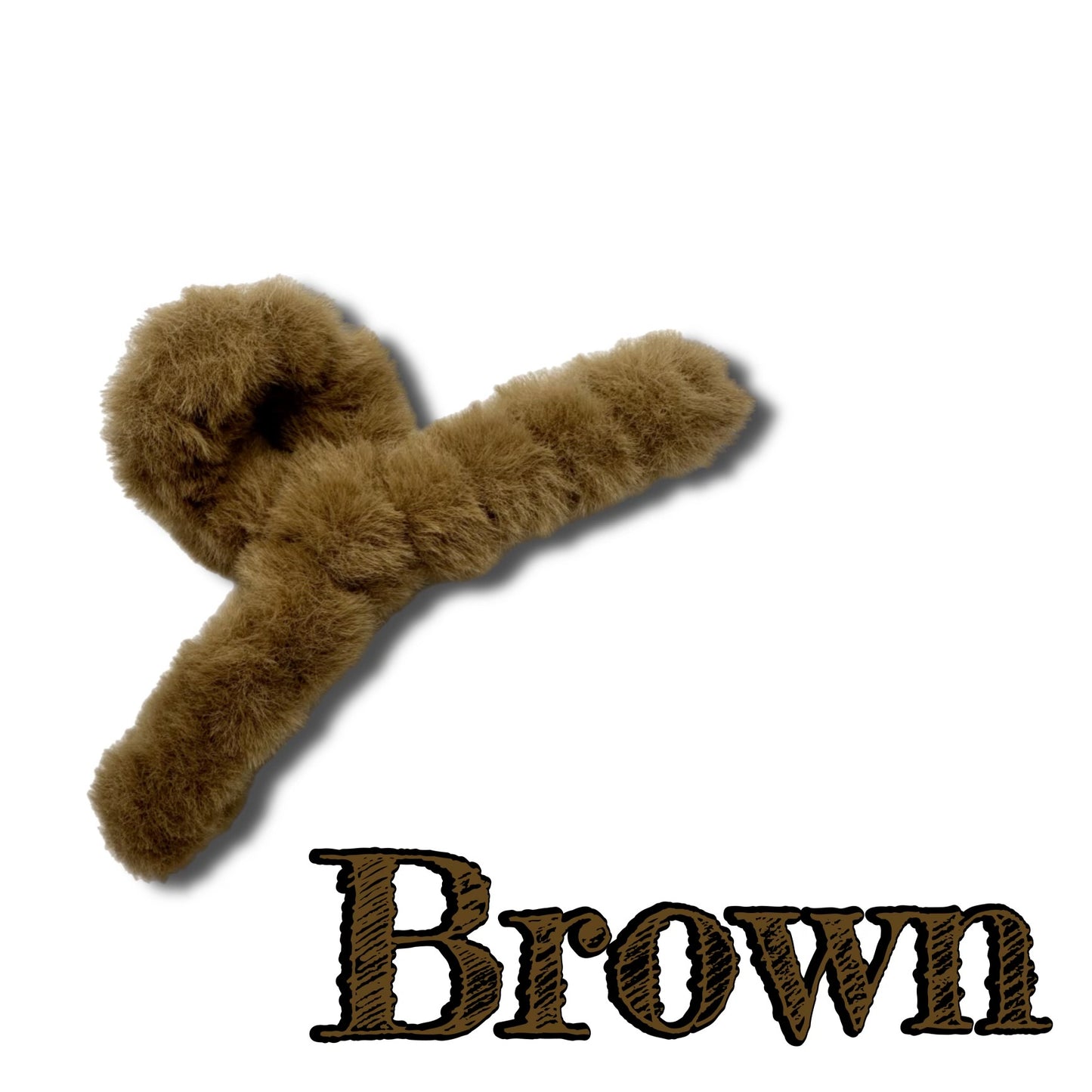 Faux Fur Hair Clip