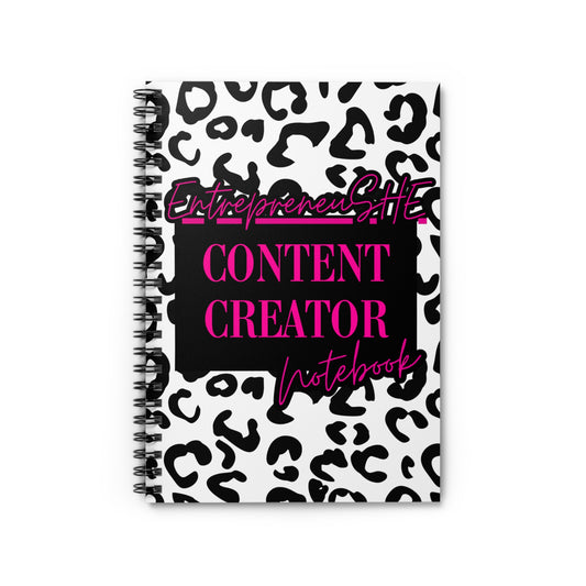 EntrepreneuSHE Content Creator Notebook – For Boss-Minded Creators