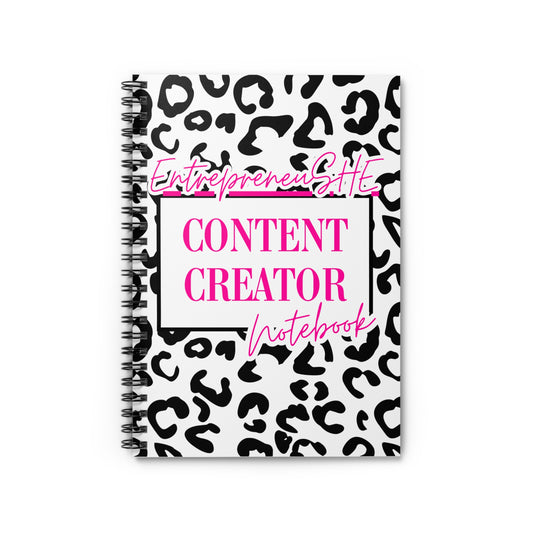 EntrepreneuSHE Content Creator Notebook – For Boss-Minded Creators