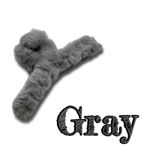 Faux Fur Hair Clip