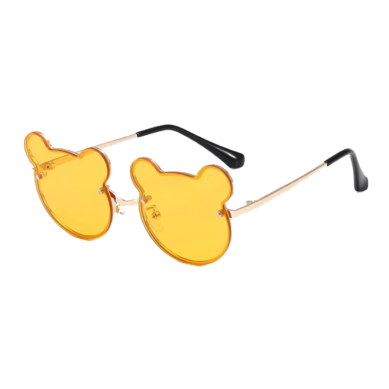 Girls Yellow Bear Sunglasses